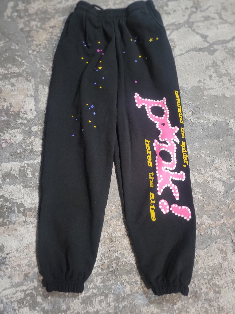 Black V2 "P*nk" Sp5der Sweats
